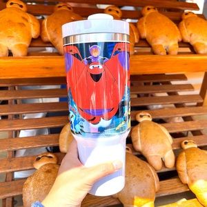 Disney Big Hero 6 Baymax 40 oz Tumbler/Water bottle/Mug with hand carry …